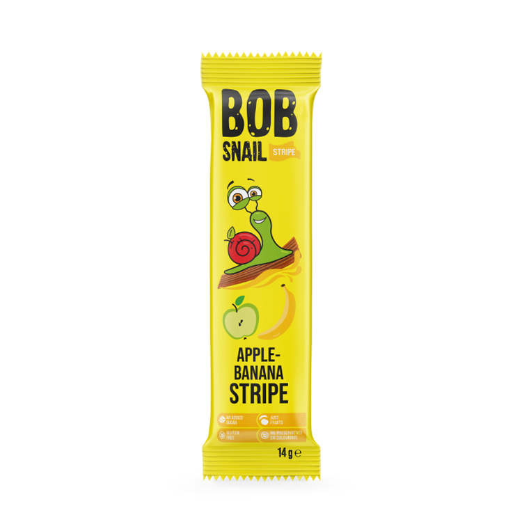Страйпси Bob Snail Яблуко-банан, 14 г